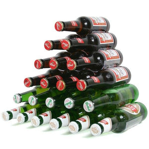 RakaStaka Beer Bottles - Space-Saving Beer Bottle Racks Ideal for in the Fridge (1 x Pack of 3) Supports 12+ Bottles  - As featured on Dragons' Den