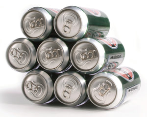 RakaStaka Cans - Space-Saving Beer and Soda Can Racks Ideal for in the Fridge (1 x Pack of 2) Supports 9+ Cans - As featured on Dragons' Den